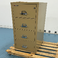 Fire King 4 Drawer Filing Cabinet image 0